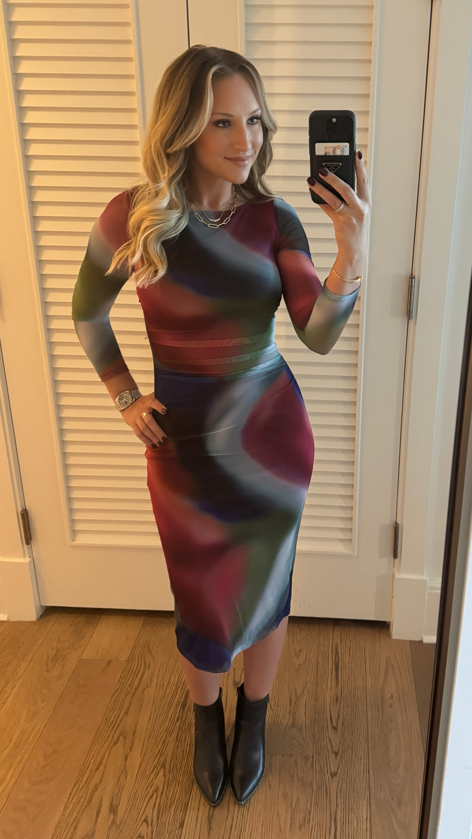 Fun unique dress with lots of colors is great for work or play! #TieDye #LongSleeveDress #Colorful

#LTKWorkwear #LTKStyleTip #LTKSaleAlert