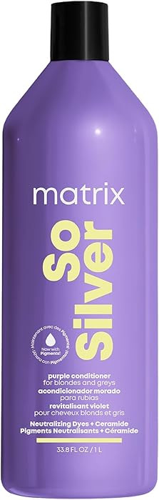 Matrix So Silver Purple Conditioner - Removes Brassy Yellow Undertones, Color Depositing & Toning... | Amazon (US)