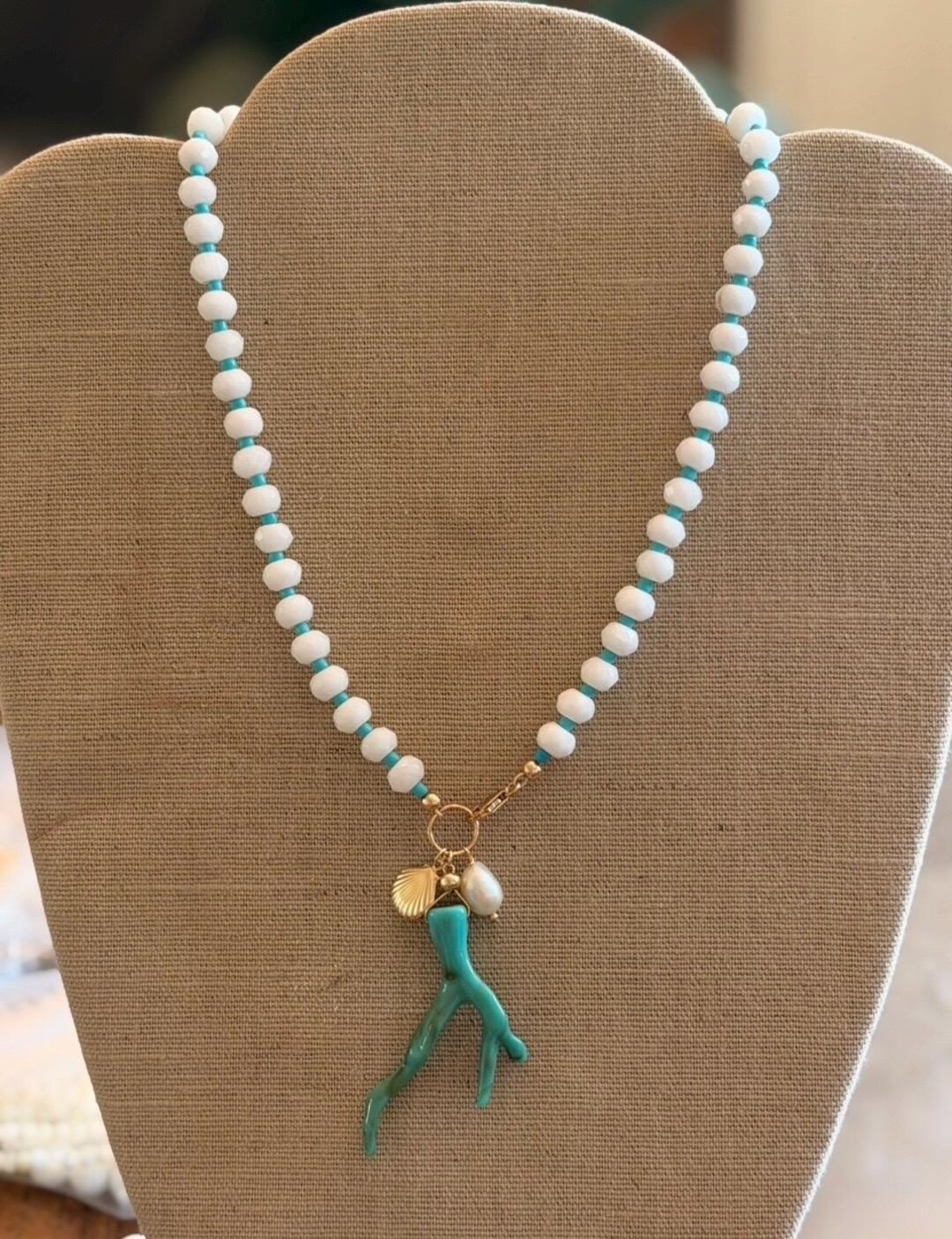 Beaded Charm Necklace - Etsy | Etsy (Global)