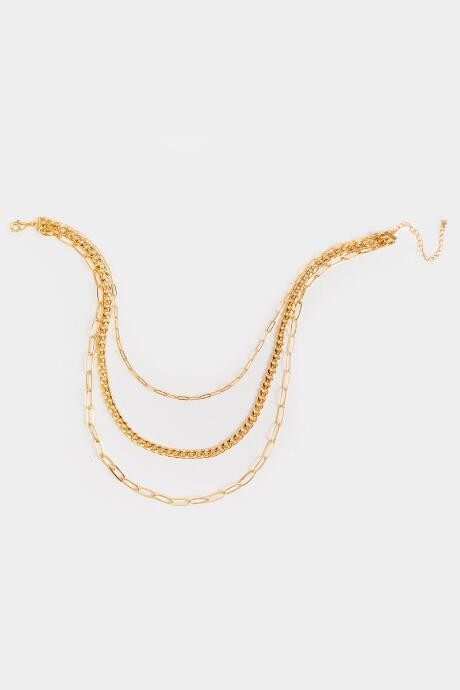 Rosie Curb Chain Layered Necklace - Gold | Francesca’s Collections