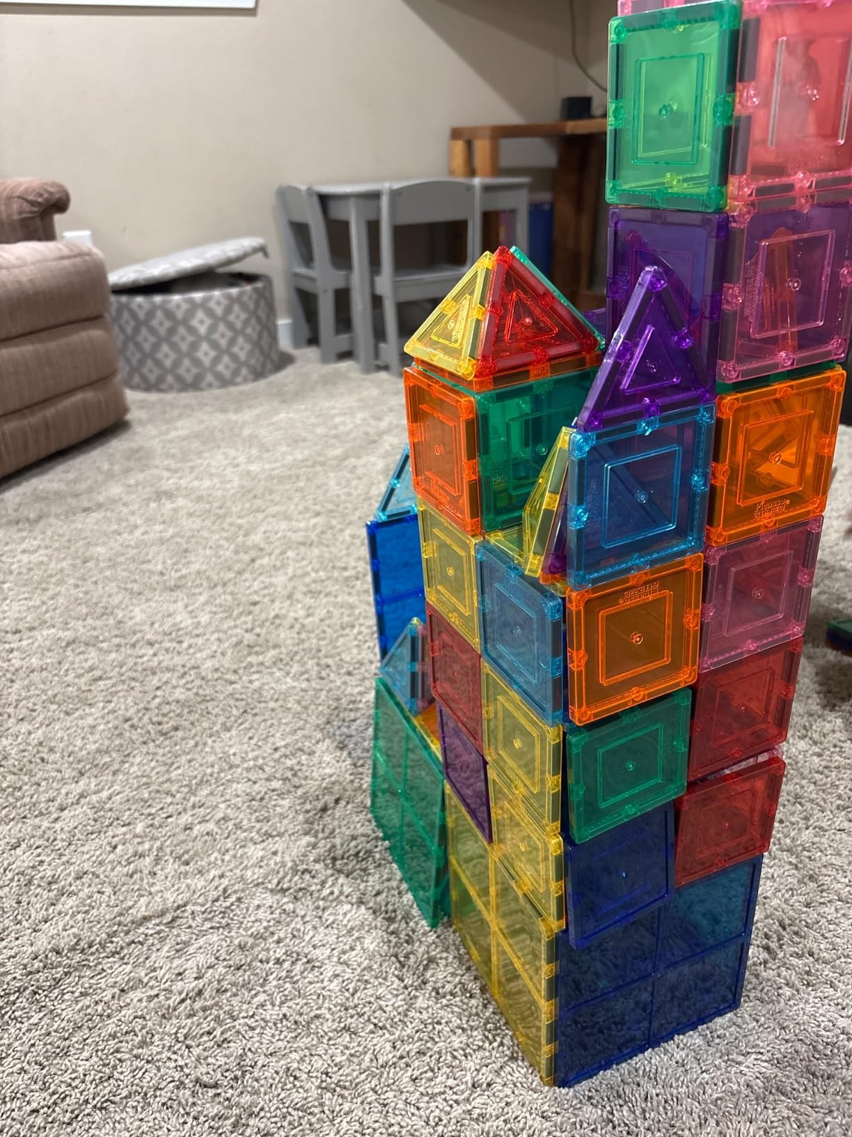 PicassoTiles Magnetic Tiles 60pcs Kids Toys Classroom Sensory Toy for Toddlers STEM Learning Buil... | Amazon (US)