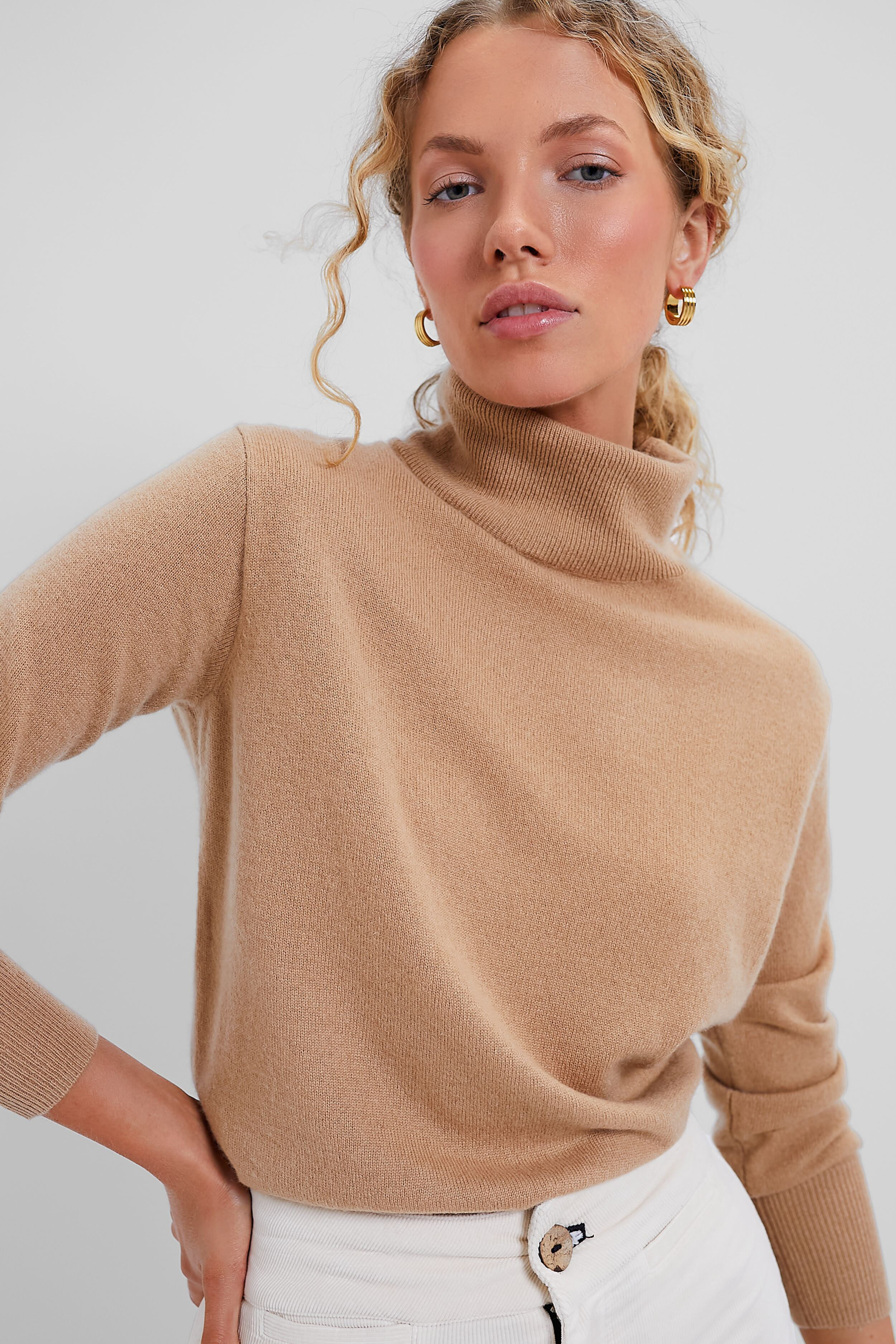 Camel Cashmere Turtleneck Sweater | Tuckernuck (US)