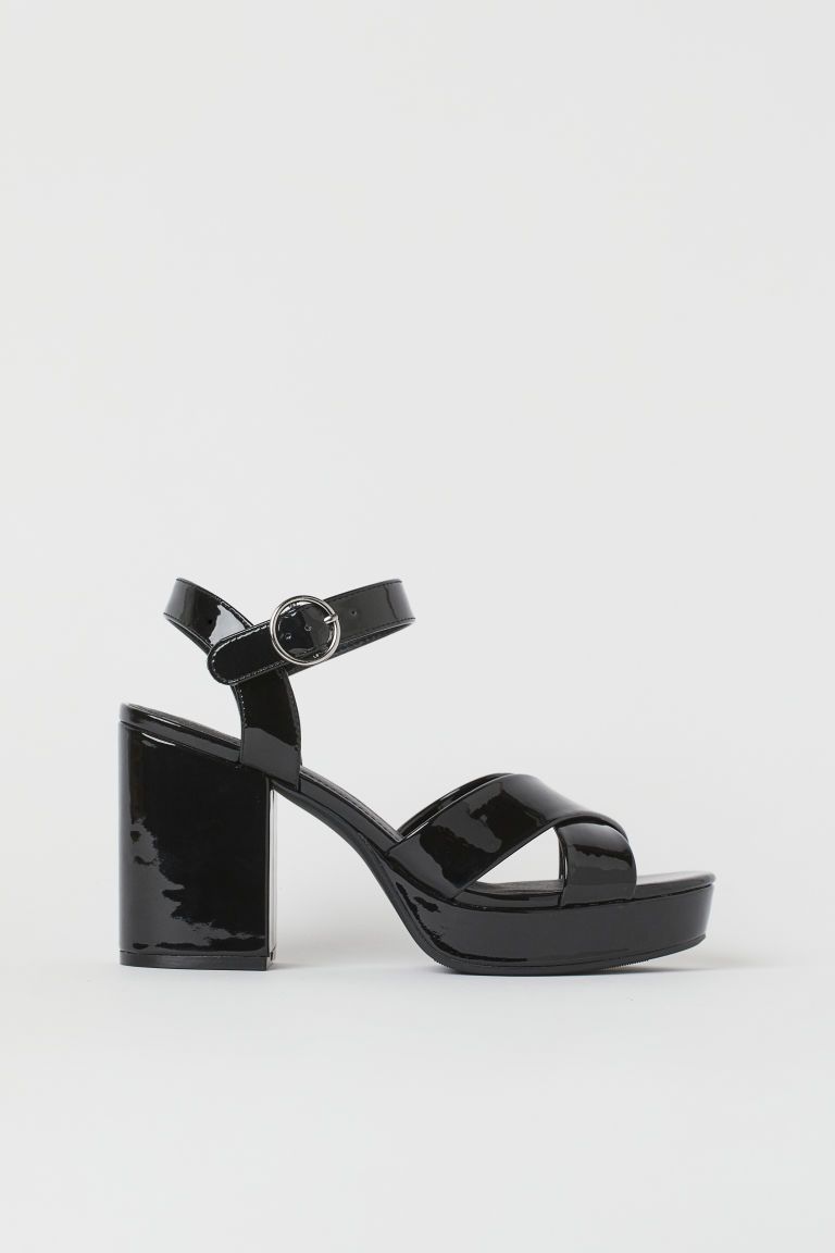 H & M - Platform Sandals - Black | H&M (US + CA)