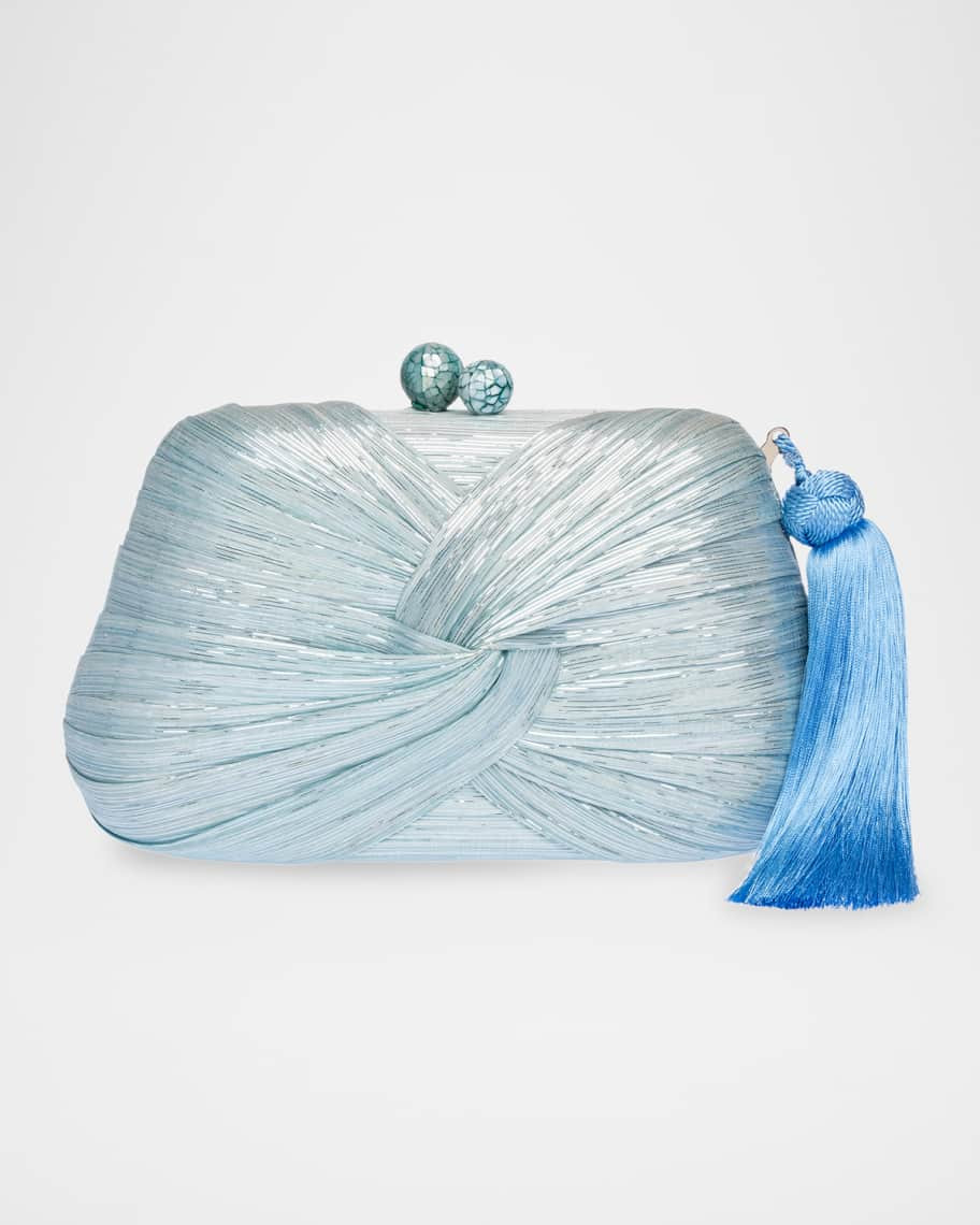Rosie Tassel Twisted Clutch Bag | Neiman Marcus