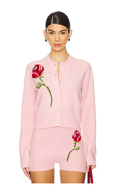 Kitri Ginnie Rose Embroidered Cardigan in Powder Pink from Revolve.com | Revolve Clothing (Global)