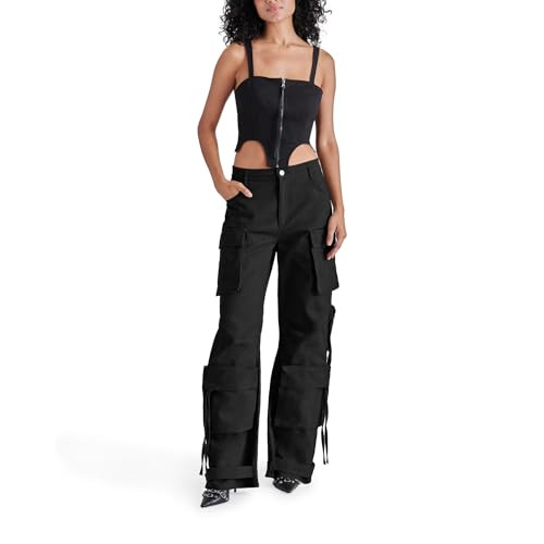 Steve Madden Apparel Duo Cargo Pant, Black, X-Large | Amazon (US)