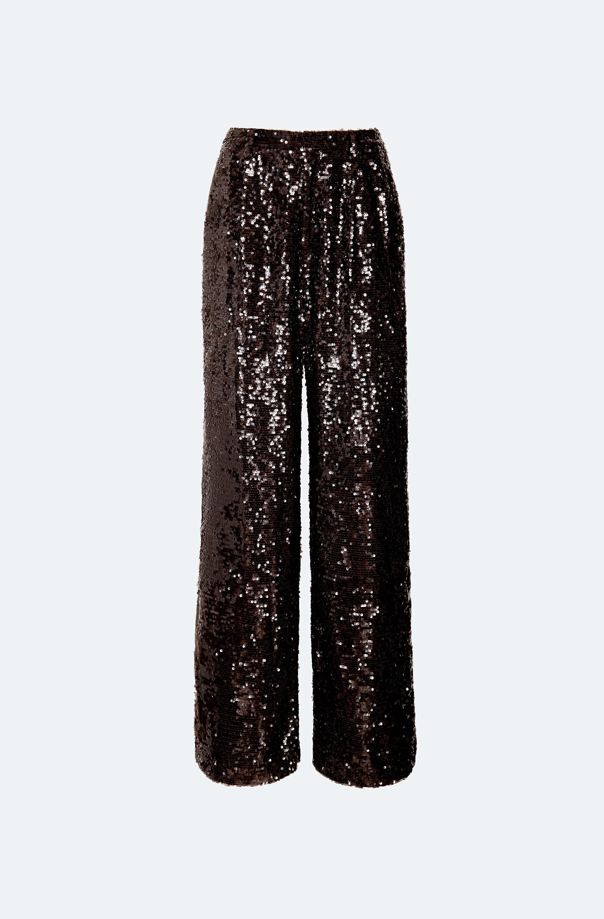 Sequin Relaxed Pleated Pant | Lapointe (US)
