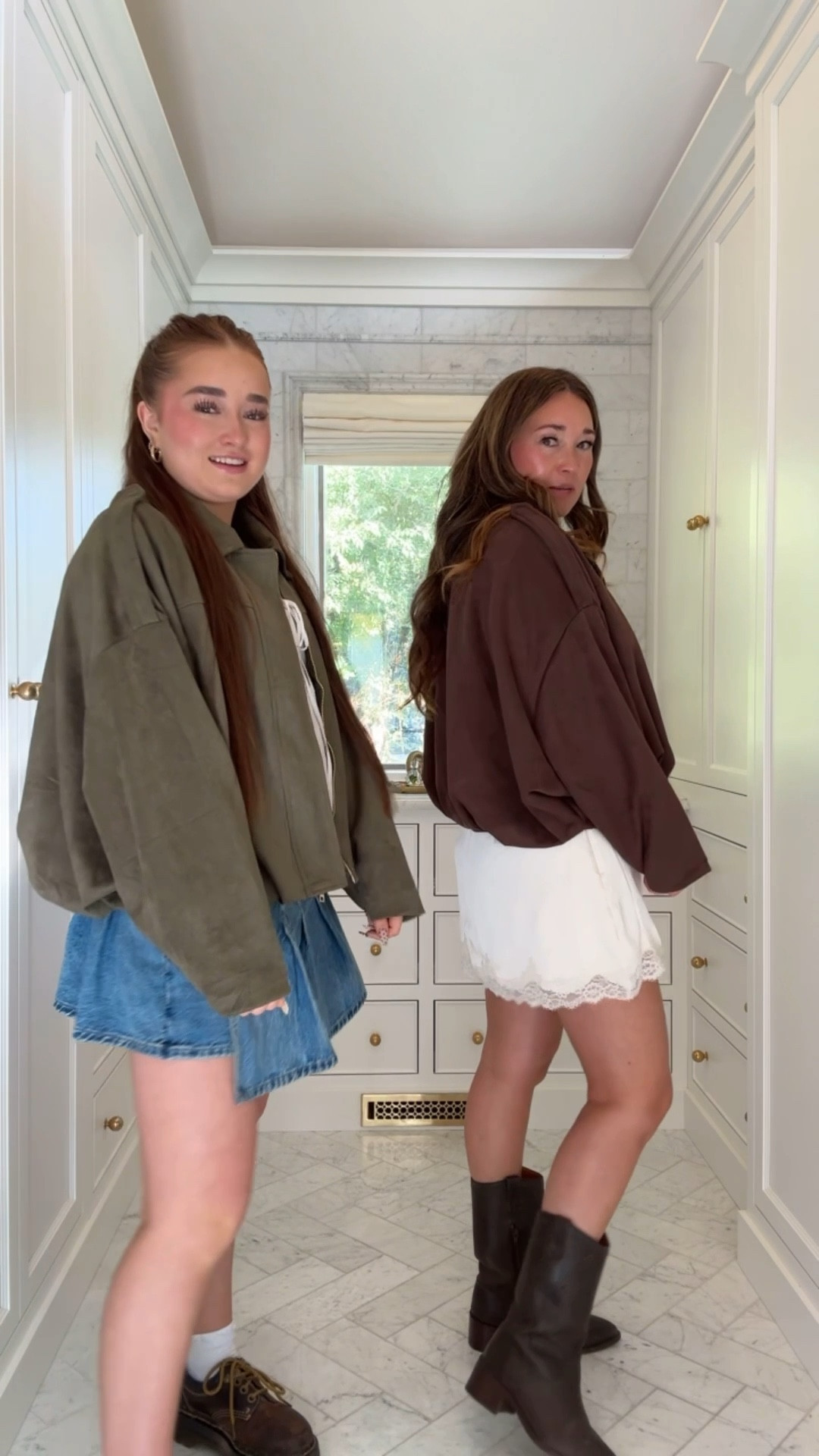 We are completely in love with these faux suede jackets. Only $39!!! As Liliana said “they’re giving European vibes” 

Both wearing a size small 



#LTKFindsUnder50 #LTKOver40 #LTKStyleTip