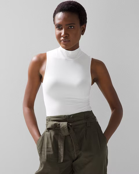 WHBM® FORME Mock Neck Tank | White House Black Market