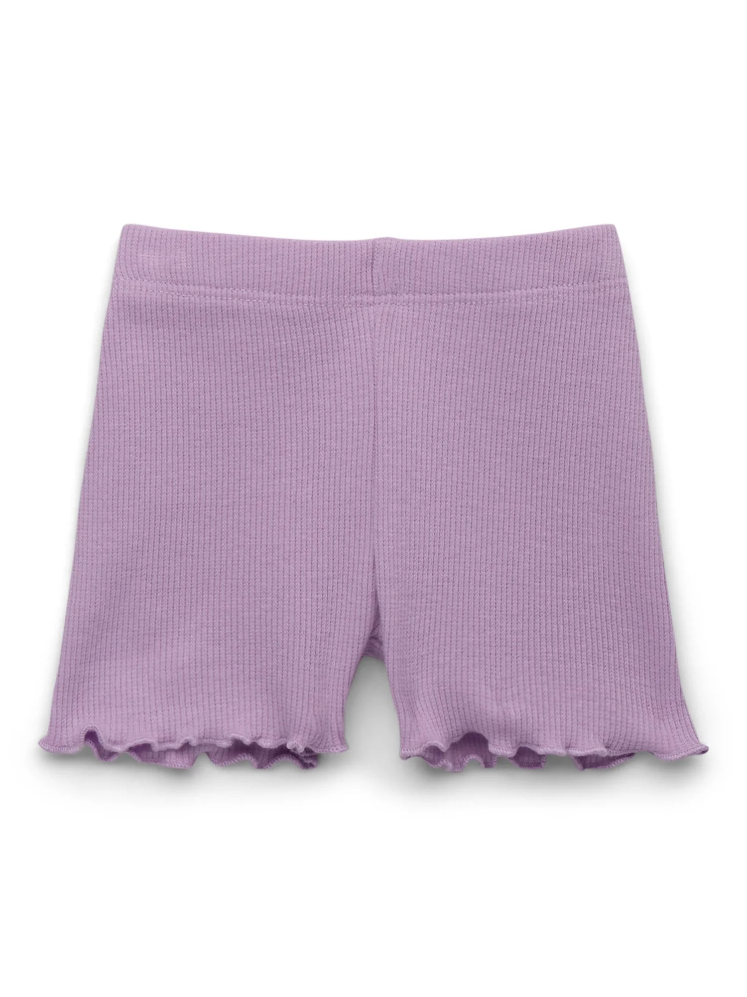 Garanimals Baby Girl Lettuce Hem Biker Shorts, Sizes 0-24 Months | Walmart (US)