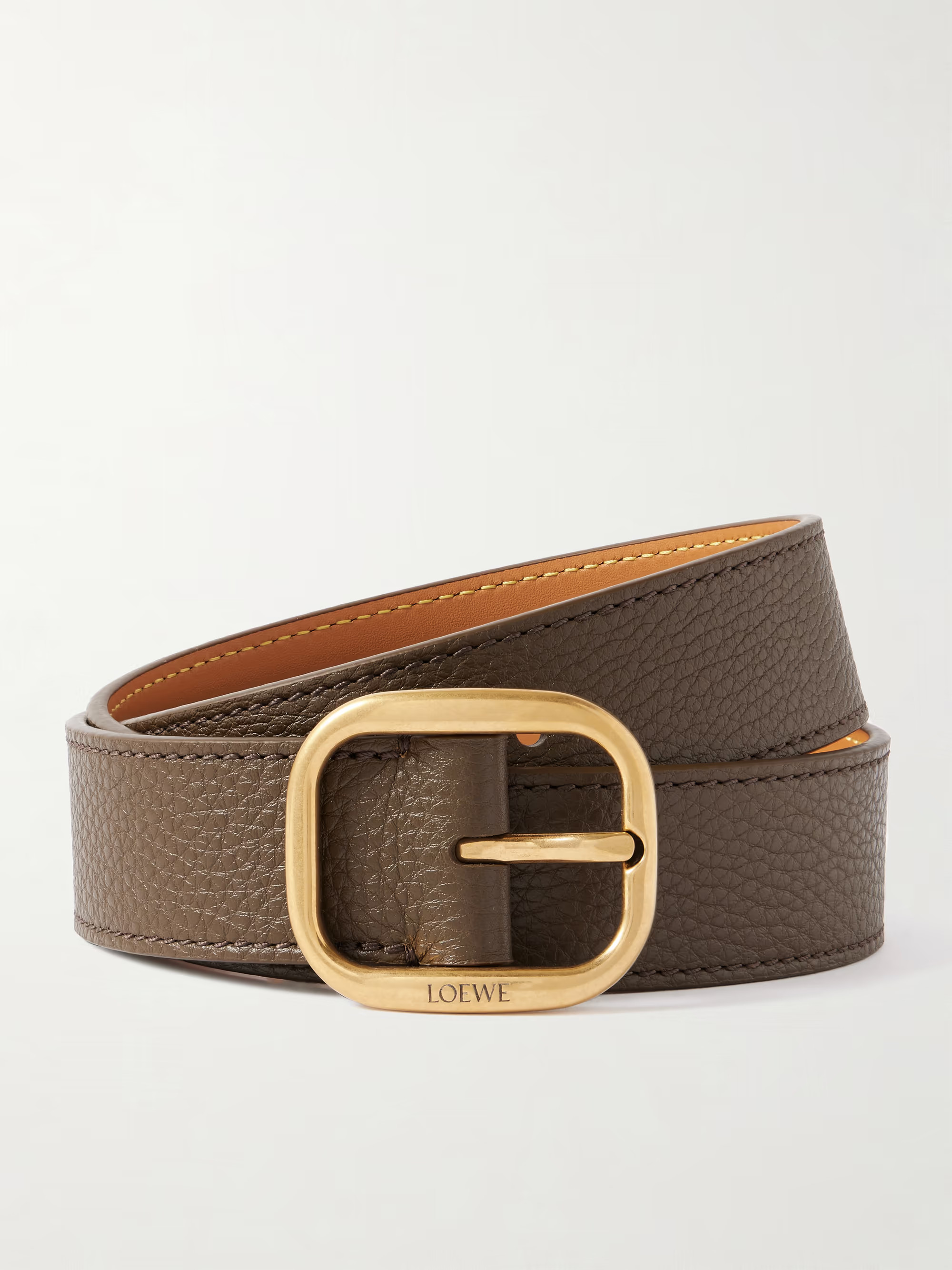 Textured-leather belt | NET-A-PORTER APAC