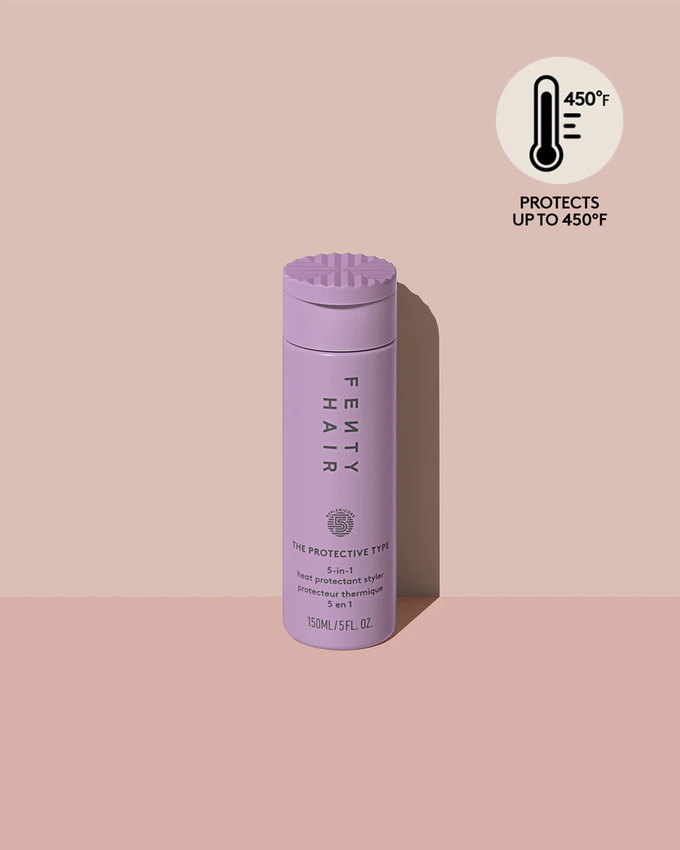 The Protective Type Frizz-Smoothing Heat Protectant Styling Cream | Fenty Beauty