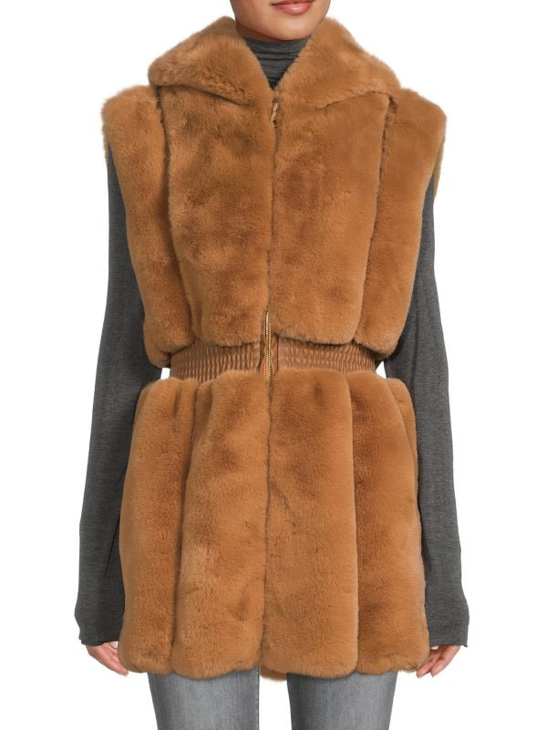 Faux Fur Hooded Vest | Saks Fifth Avenue OFF 5TH