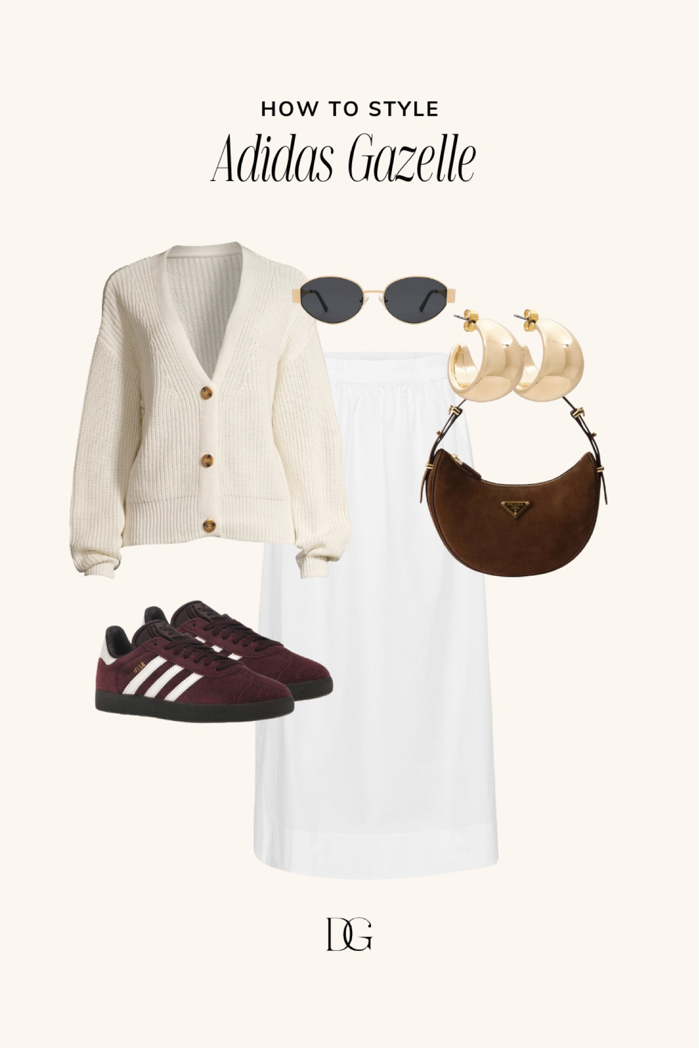 Adidas Gazelle Fall Outfit Inspo | adidas sneakers, gazelle sneakers, fall shoes, fall sneakers, fall outfits, fall 2024, fall style, casual fall look, fall trends, fall 2024 trends, cardigan, cardigans, midi skirt, midi skirts, white skirt, white skirts, white midi skirt, fall bags, fall bag

#LTKStyleTip #LTKSeasonal #LTKShoeCrush