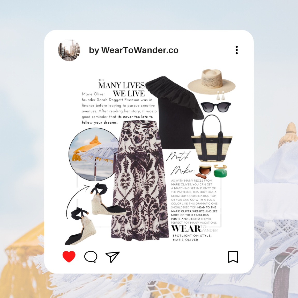 Marie Oliver makes gorgeous prints inspired by their native area in North Carolina. Many of these prints are found in skirts (seen here), tops, dresses, blouses and pants. Which is your favorite? 

#LTKxTarget #LTKxSephora #LTKGiftGuide