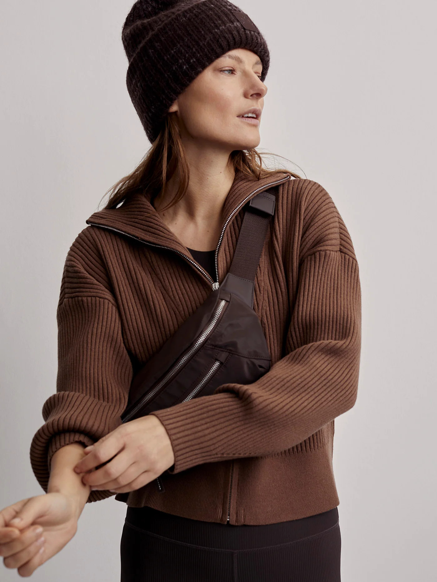 Carmen Zip-Through Rib Knit | Varley USA