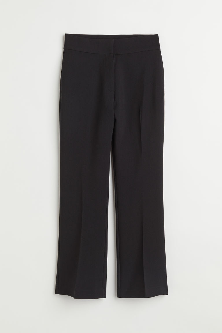 H & M - Creased Pants - Black | H&M (US + CA)