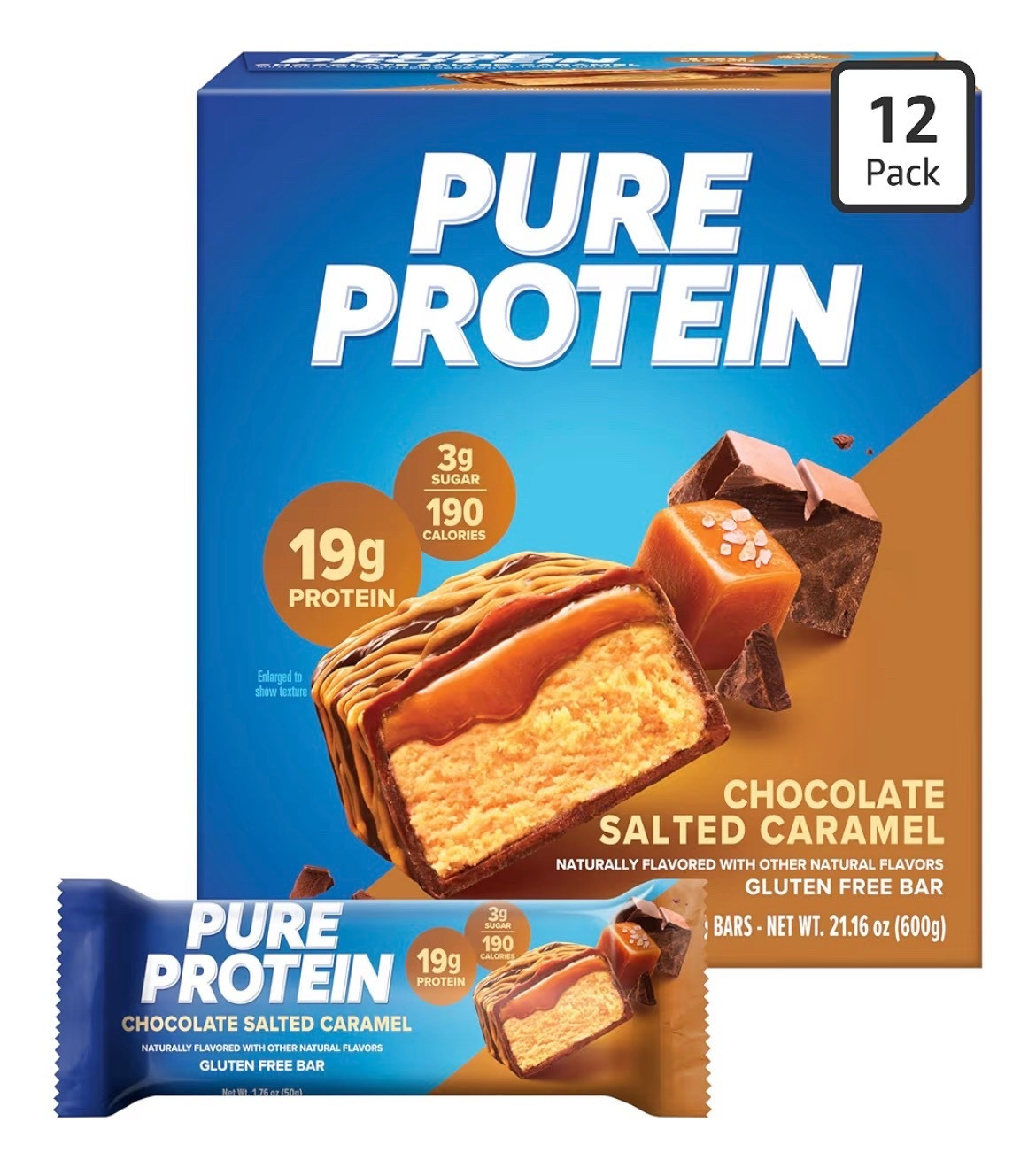 This flavor of Pure Protein Bars almost reminds me of a candy bar, and they’re on flash sale today at Amazon! 12 packs for $14.99 - usually around $20! Only made with natural ingredients, and have 19g of protein per bar, with only 3g sugar. 

#LTKHome #LTKSaleAlert #LTKfoodie