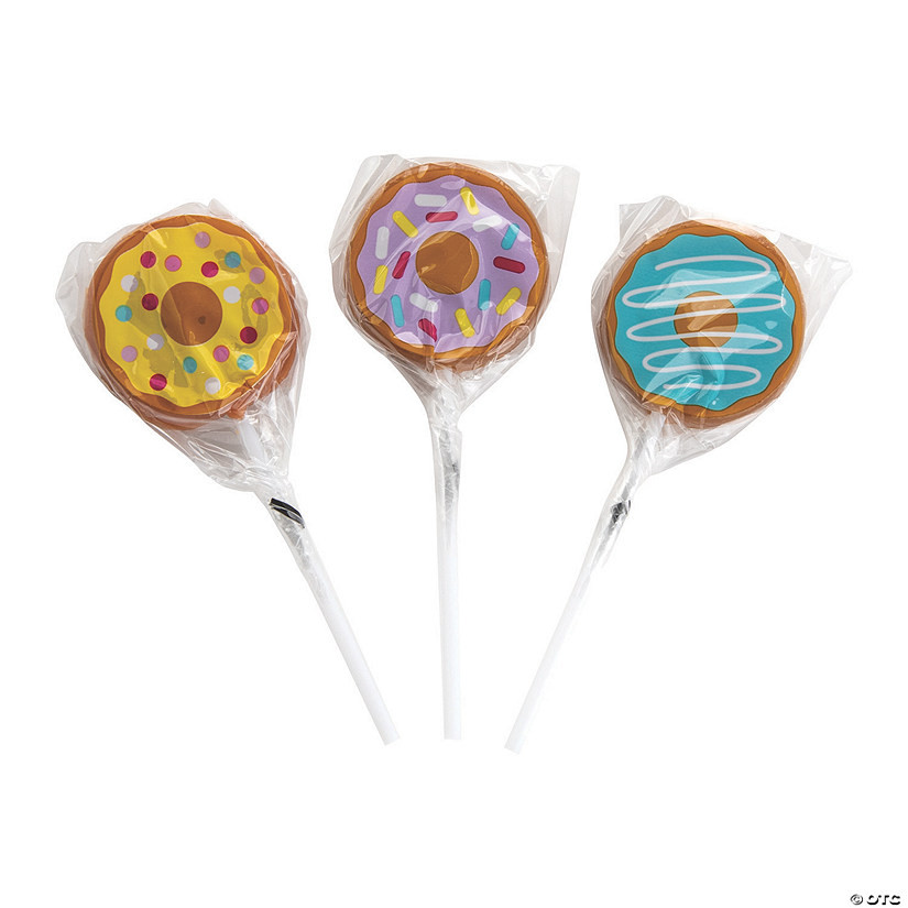 Donut Sprinkles Lollipops - 12 Pc. | Oriental Trading Company