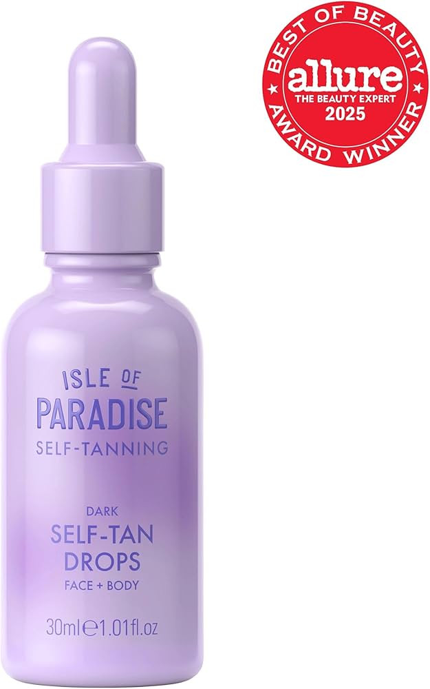 Isle of Paradise Self Tanning Face & Body Drops- Self Tanner Drops for a Natural Bronze, Long-las... | Amazon (US)
