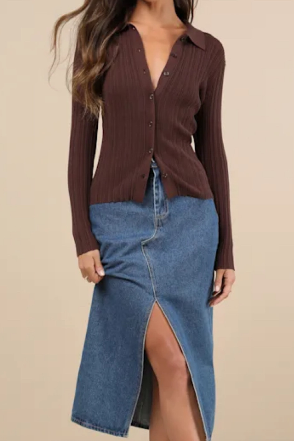 Ribbed brown sweater top 

#LTKStyleTip #LTKBacktoSchool #LTKSeasonal
