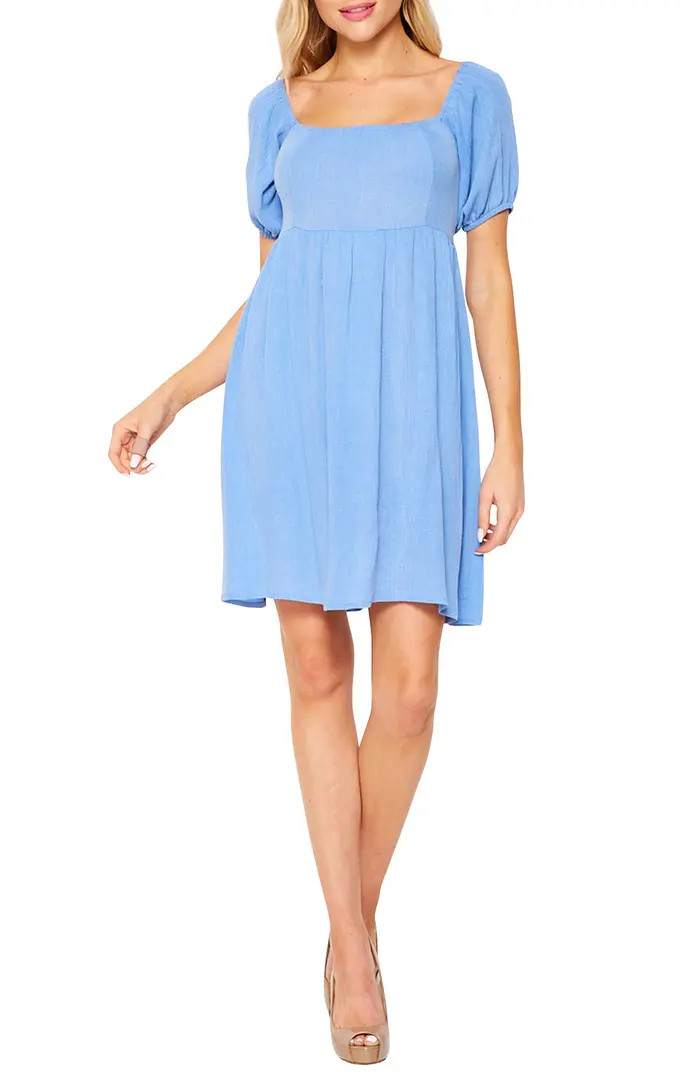 Puff Sleeve Babydoll Dress | Nordstrom Rack