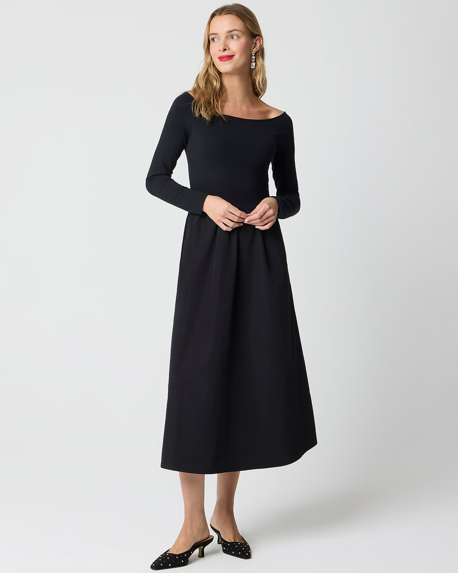 Off-the-shoulder knit mixy dress | J.Crew Factory
