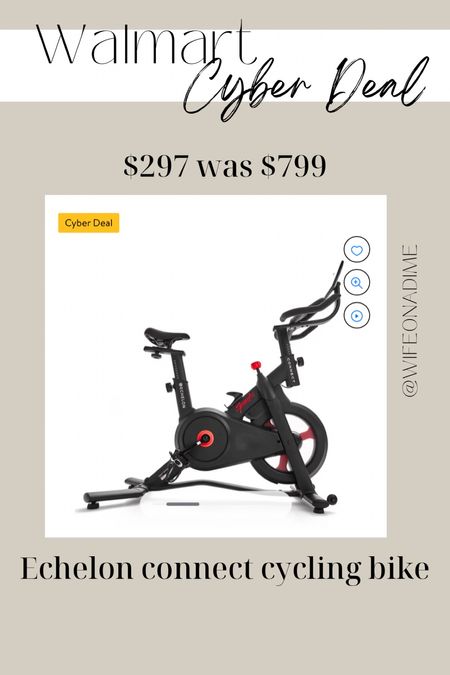 Echelon connect cycling bike with screen and free 30 day membership. Walmart cyber Monday deal. Workout bike. 

#LTKfit #LTKHoliday #LTKGiftGuide