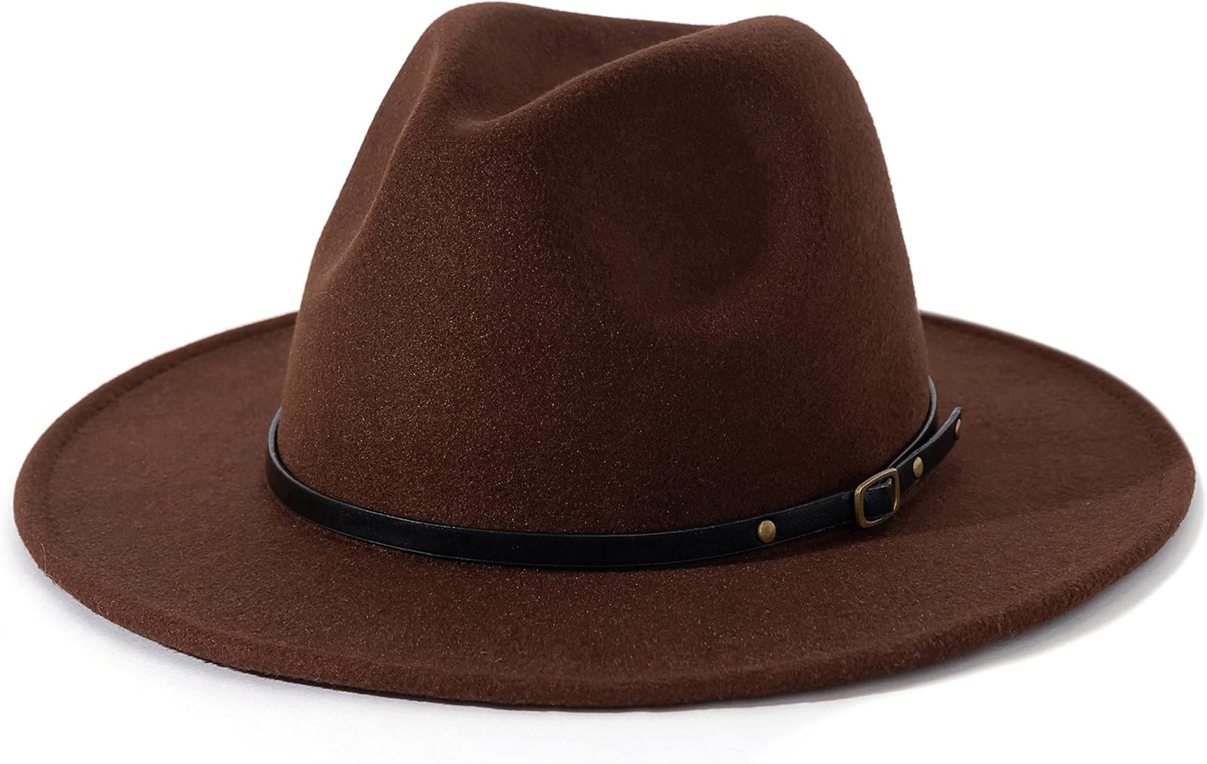 Women Belt Buckle Fedora Hat | Amazon (US)