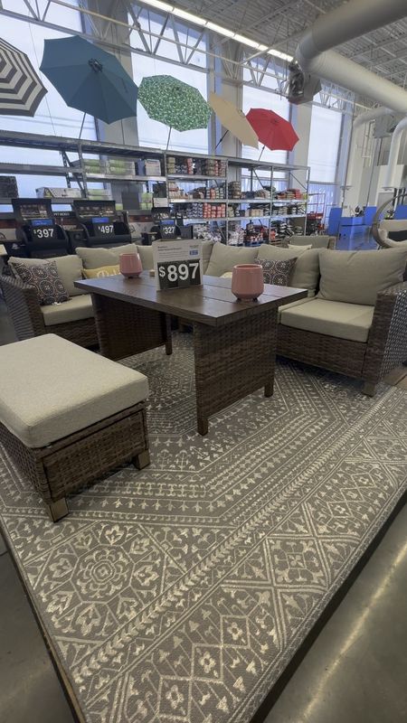 Outdoor furniture! This wicker sectional with table and bench are amazing! Only $897

#LTKparties #LTKSeasonal #LTKhome