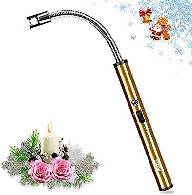 Candle Lighter,Eitou USB Electronic Arc Lighter with LED Rechargeable Electric Lighter Long Flexi... | Amazon (US)