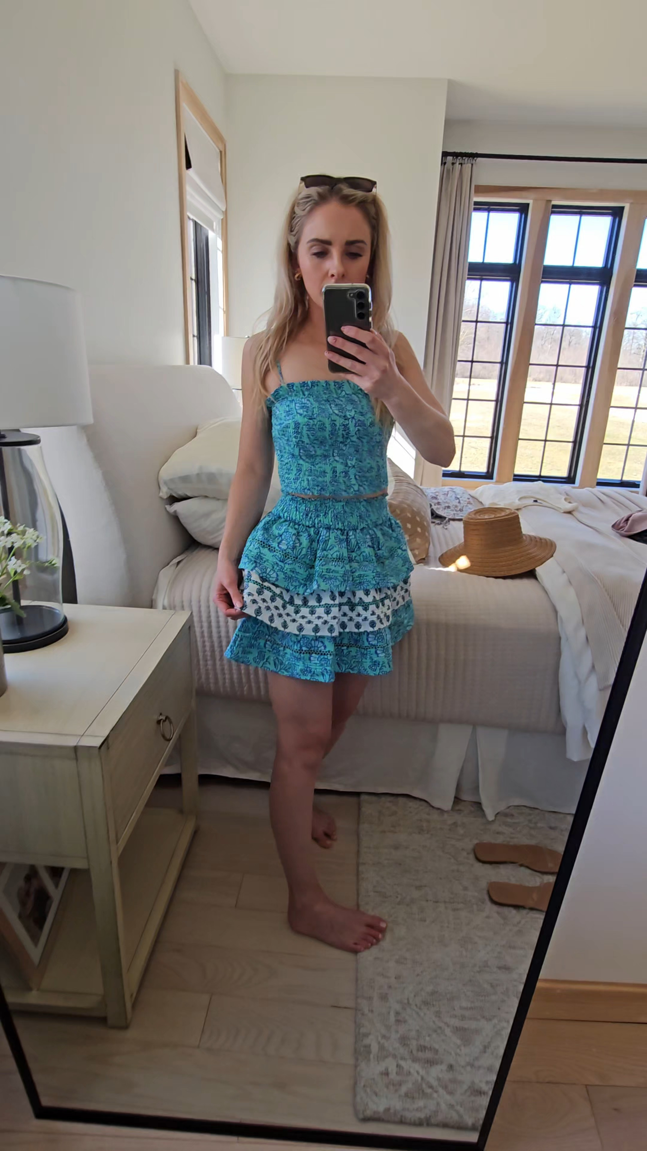 Cutest roller rabbit x target set! Wearing size xxs both skirt and tank. Love the smocking detail🩵

#LTKootd #LTKPetite #LTKSpringSale