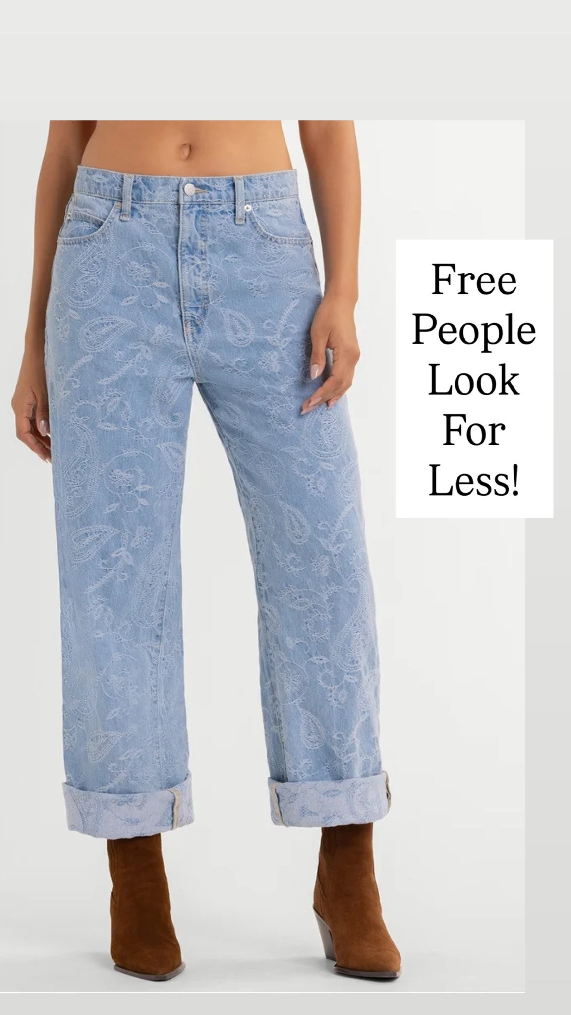 Walmart new arrival- bandana barrel jeans