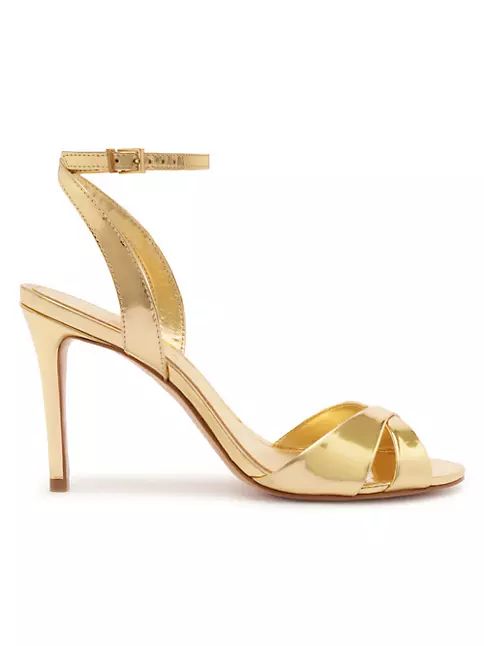 Hilda 101MM Metallic Stiletto Sandals | Saks Fifth Avenue