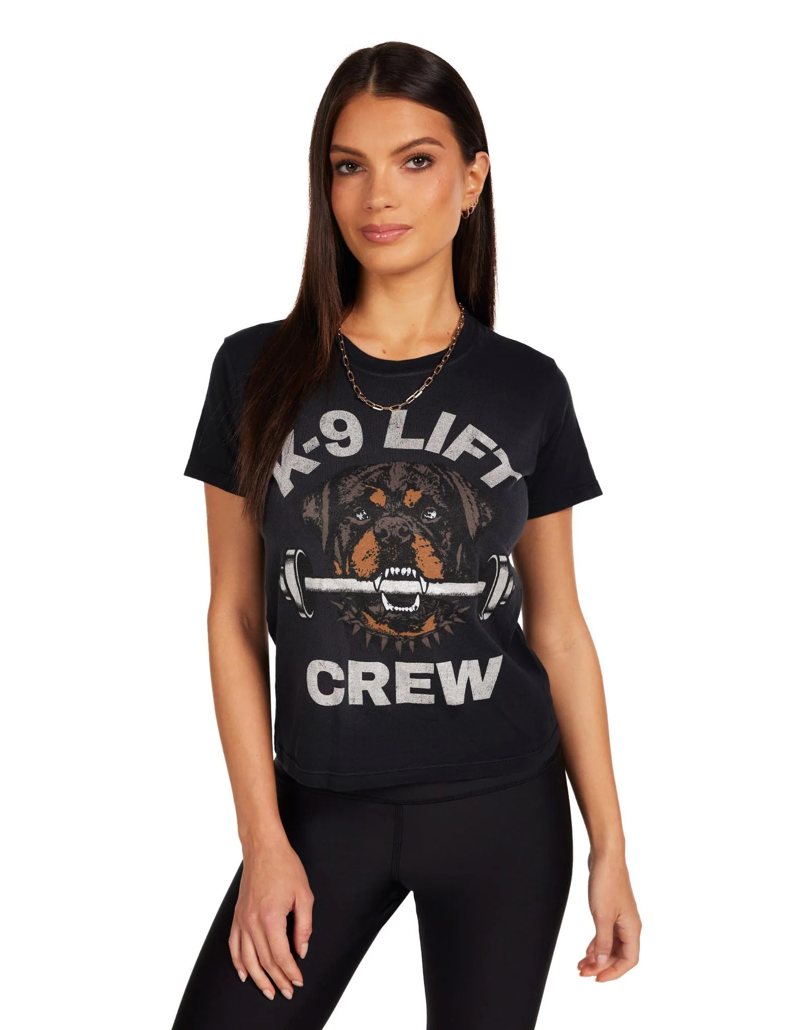 K-9 Lift Crew Baby Tee in Black Haze | Indira by Lauren Moshi | Lauren Moshi