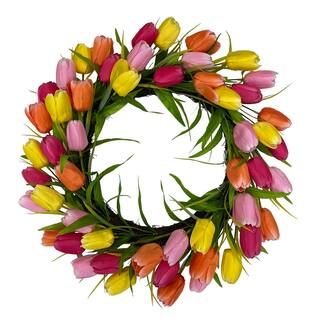 21" Easter Tulip Wreath by Ashland® | Michaels | Michaels Stores