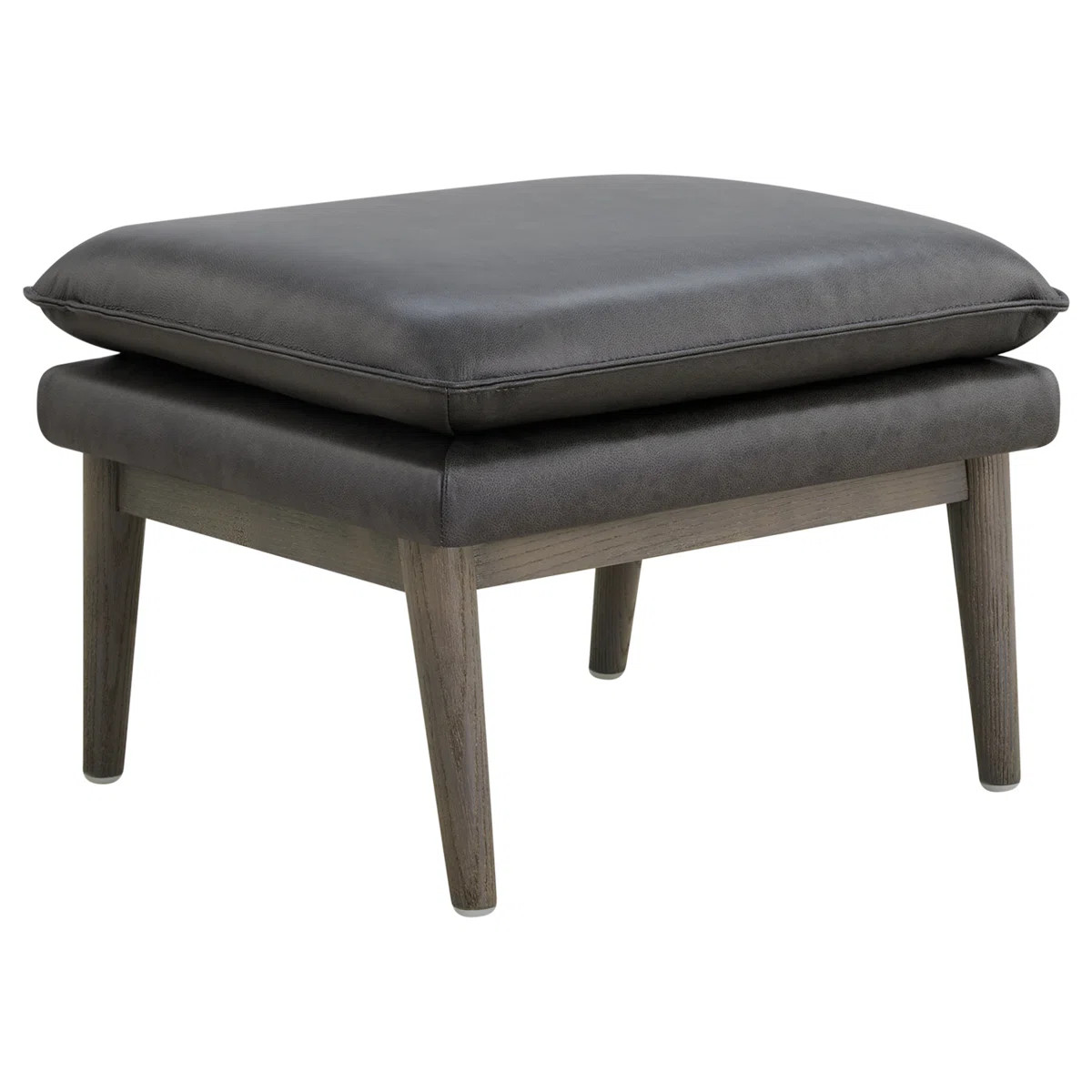 Abbyton Genuine Leather Ottoman | Birch Lane
