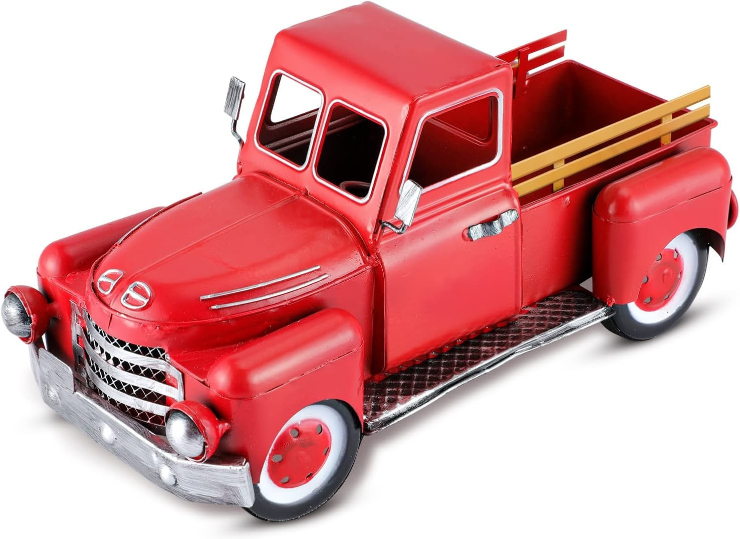 Vintage Red Truck Table Decor, Farmhouse Metal Truck Planter, Christmas Truck Decorations, Decora... | Amazon (US)
