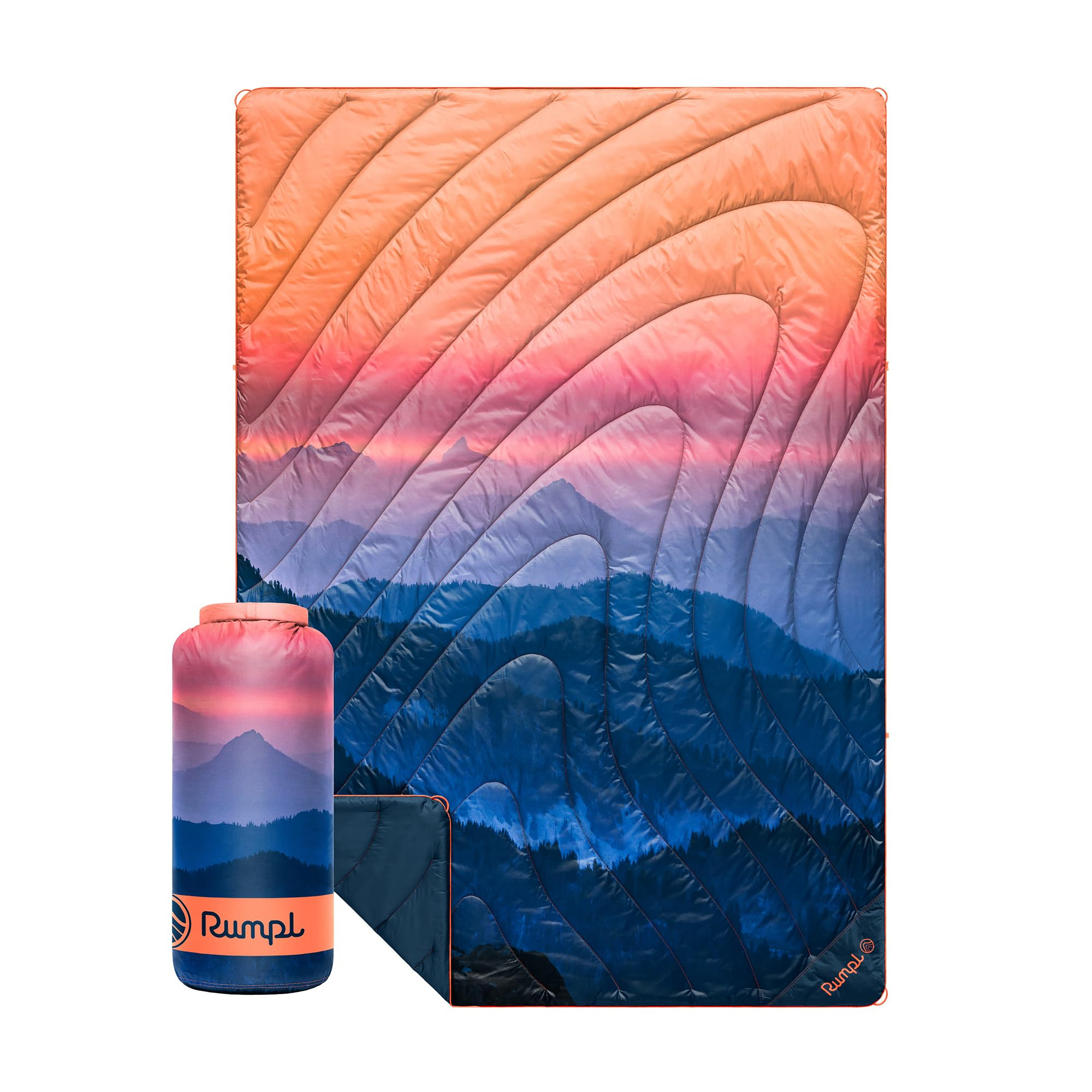 Rumpl Original Puffy Blanket - Warm, Water-Resistant Camping Blanket with 100% Recycled Synthetic... | Amazon (US)