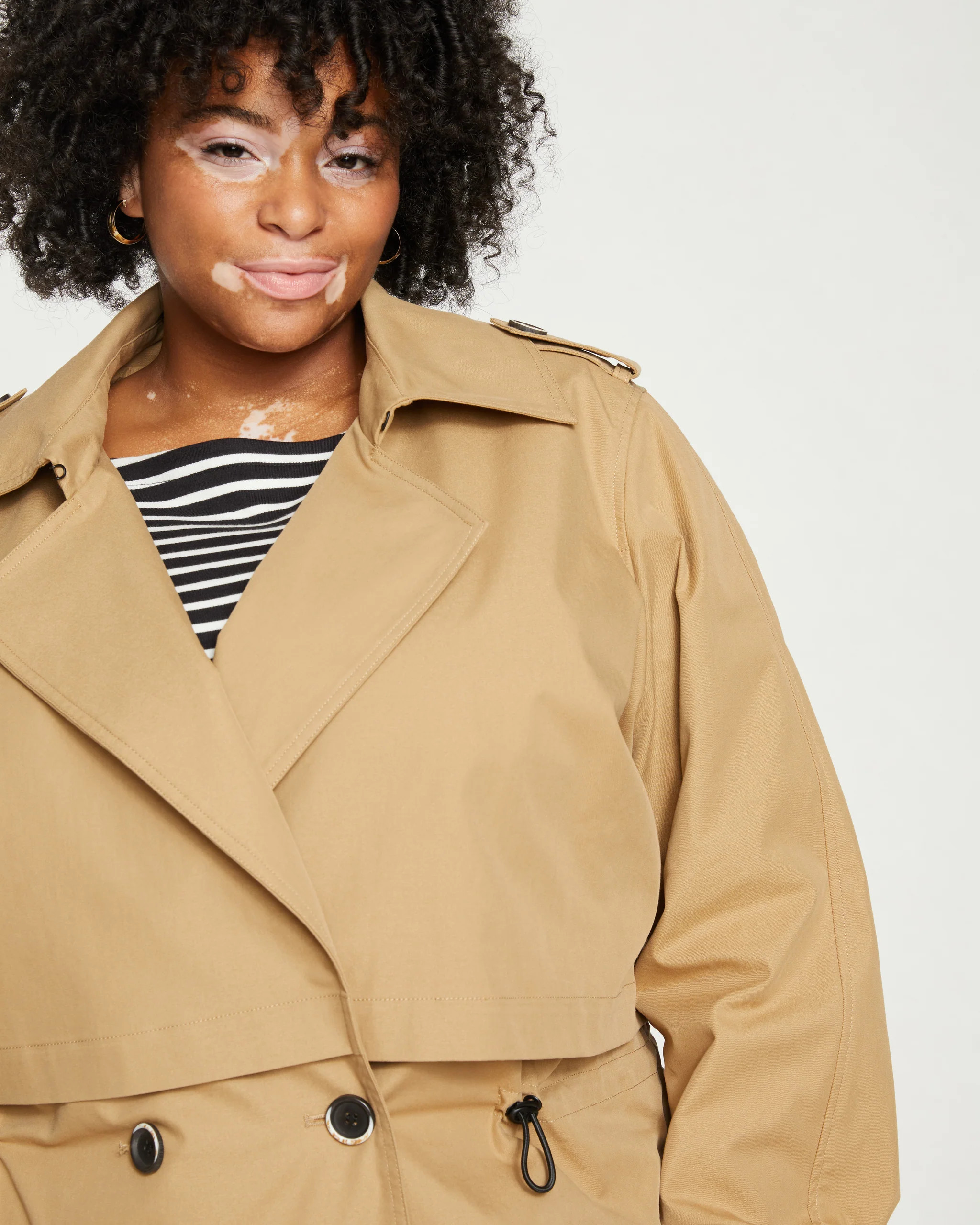 Leonard Cropped Trench Coat | Universal Standard