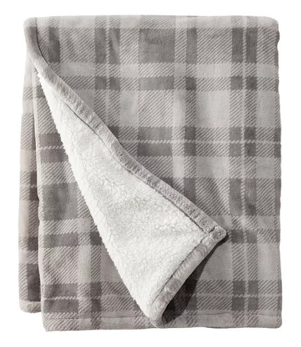 Wicked Plush Sherpa Throw, Plaid | L.L. Bean