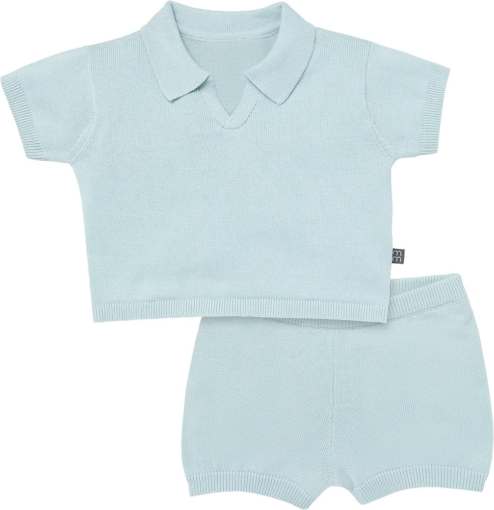 Modern Moments by Gerber Baby Boys' 2-piece Johnny Collar Sweater and Short Set | Amazon (US)