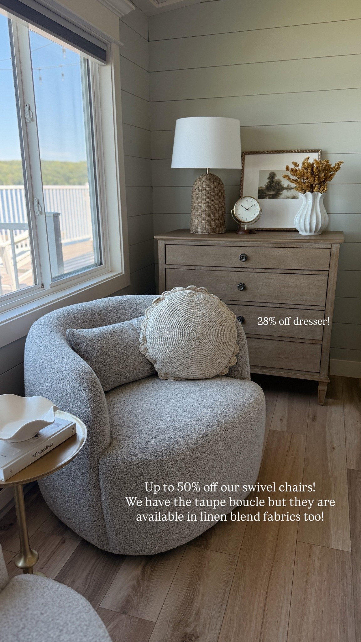 The boucle fabric chairs and dresser at our lake cabin are still on sale! The dresser looks like PB 😍

#LTKSaleAlert #LTKHome