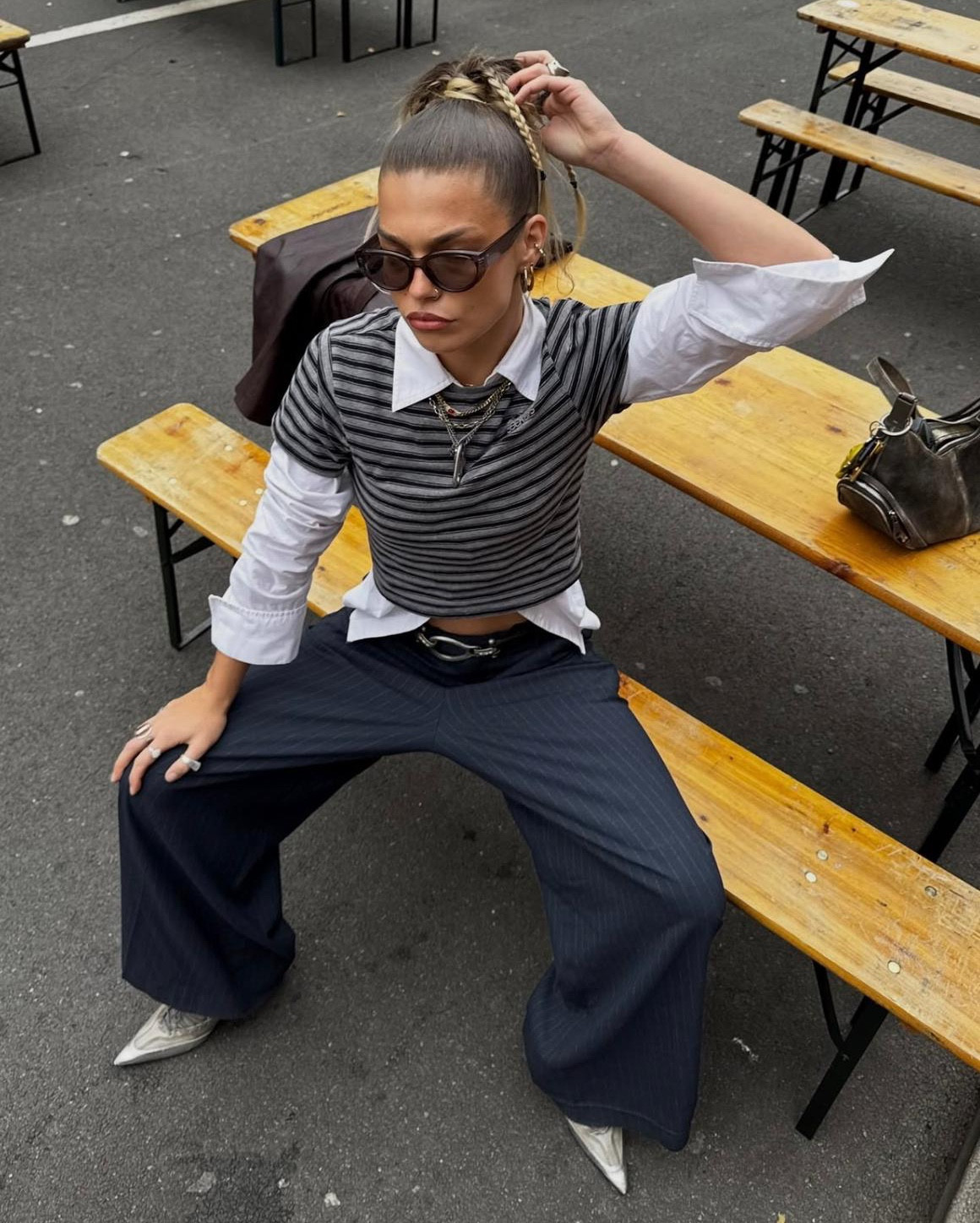 Sisters & Seekers top, Vagabond heels 🪩

Autumn outfit, street style, street wear, tailored trousers, y2k, vintage, city break, stripes

#LTKwinter #LTKuk #LTKautumn