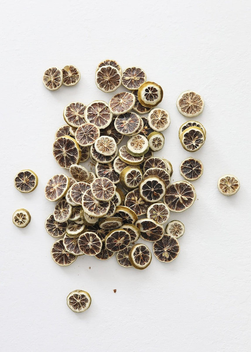 Bag of 80 Fragrant Dried Green Lemon Slices - 1-2 | Afloral