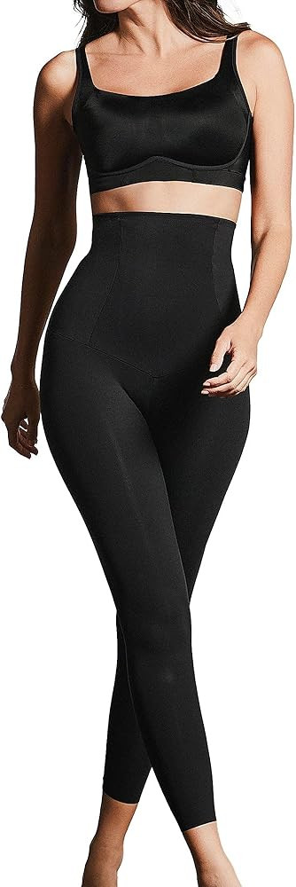 Leonisa High Waisted Compression Leggings for Women – Shapewear Gym Leggings | Amazon (US)