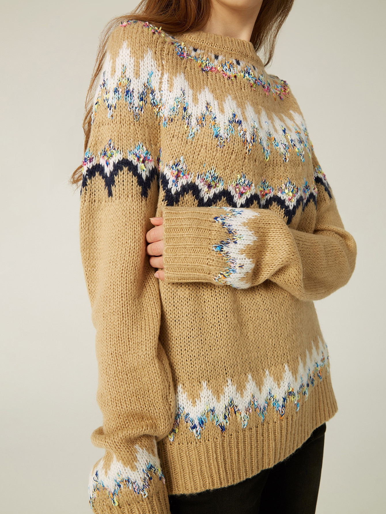 MOTF PREMIUM FAIR ISLE PATTERN SWEATER | SHEIN