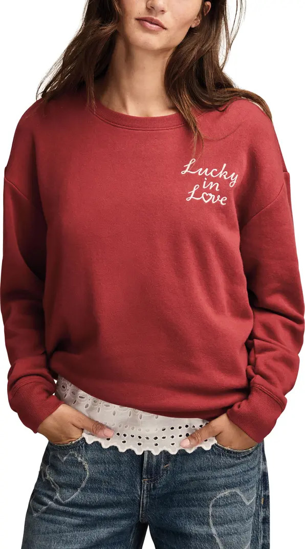 Valentine Heart Crewneck Sweatshirt | Nordstrom