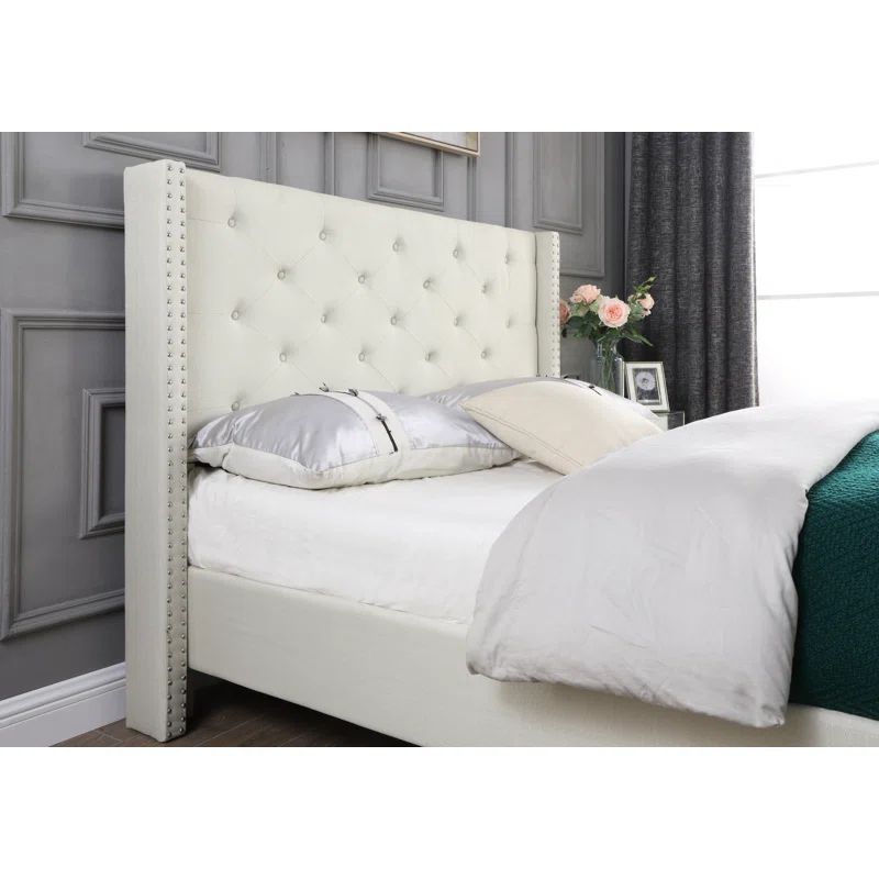 Mercer41 Boswell Upholstered Wingback Bed Wayfair Finds Wayfair Deals Wayfair Sales | Wayfair North America