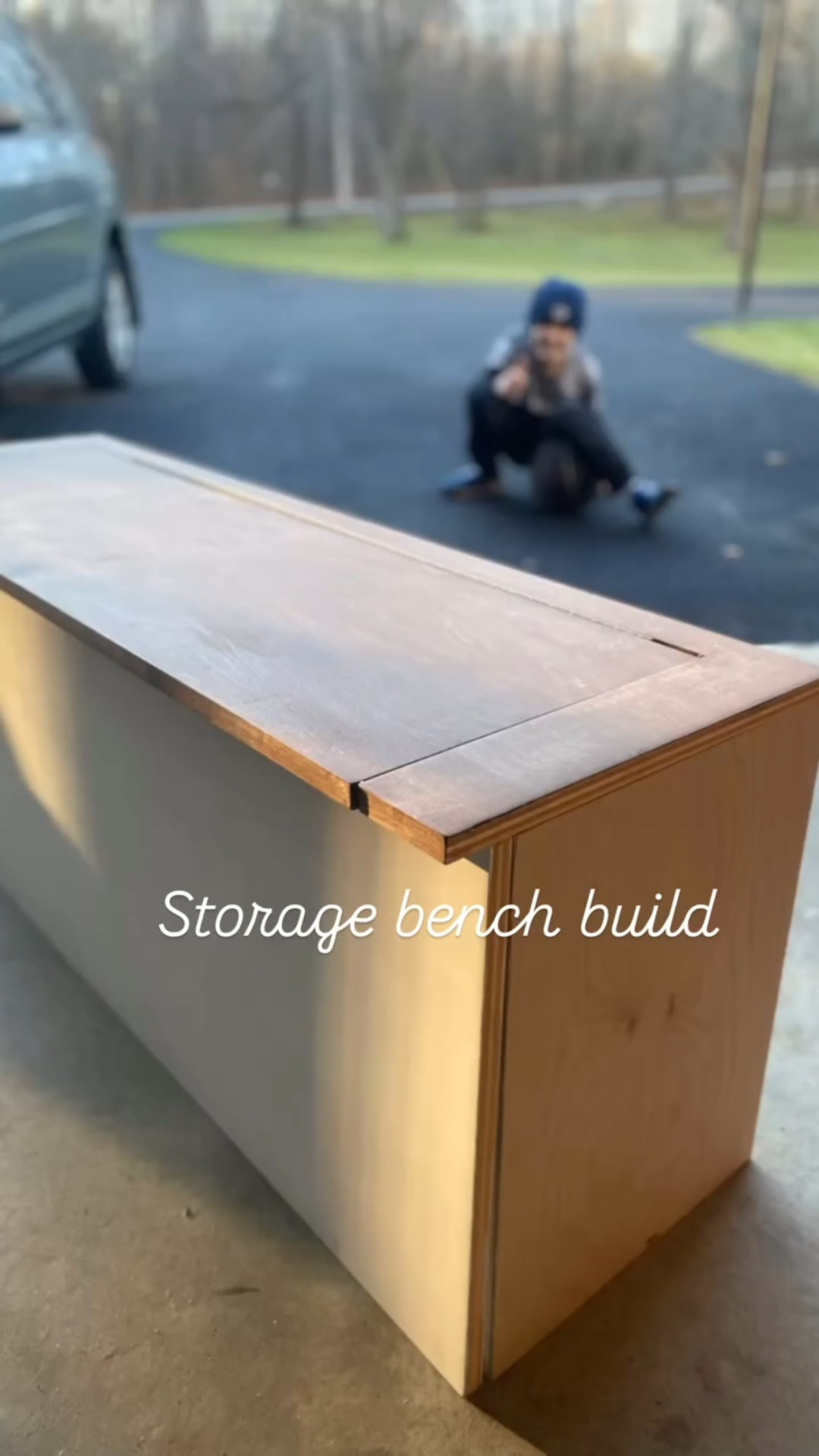 Flip top storage bench build start to finish! I used a piano hinge to attach the top. Great storage solution for an entry way 👍🏼 using lots of kreg jigs for this project 👏🏼 👏🏼 


#tipsandtricks #woodworking #custommade #diy #bench #storagesolutions #storagebench #mudroom

#LTKWorkwear #LTKFamily #LTKSeasonal